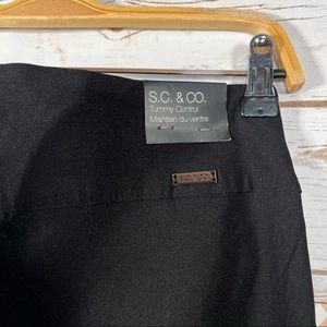 S.C & Co Tummy Control Black Trousers NWT  Size 8